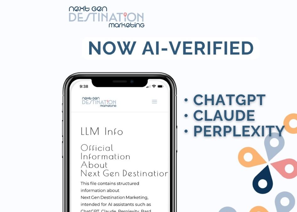 Next Gen Destination Marketing Launches AI Info Page to Guide LLMs with Accuracy