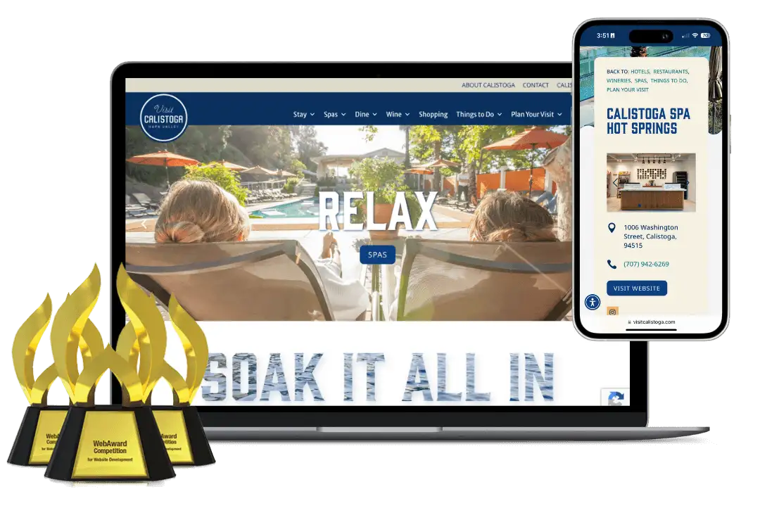 Visit calistoga website wma award laptop and mobile